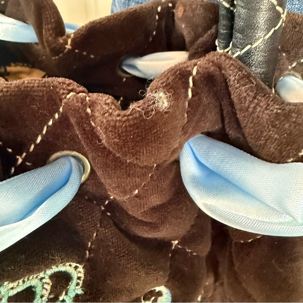 Custom Vintage Juicy Couture Brown and Blue Once Upon a Time Daydreamer - Picture 9 of 15